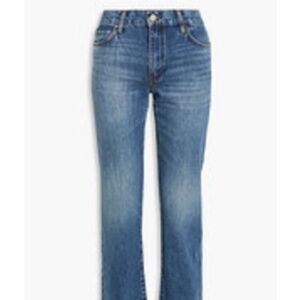 Triarchy Mid-rise straight-leg jeans, sz 26